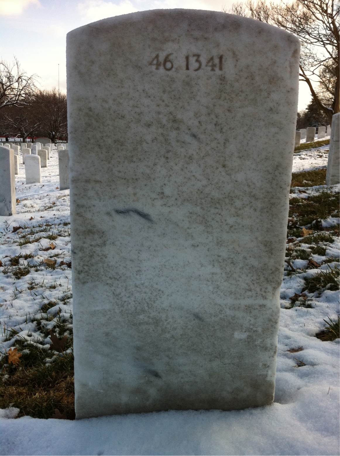 Back of headstone — Edwin Hess