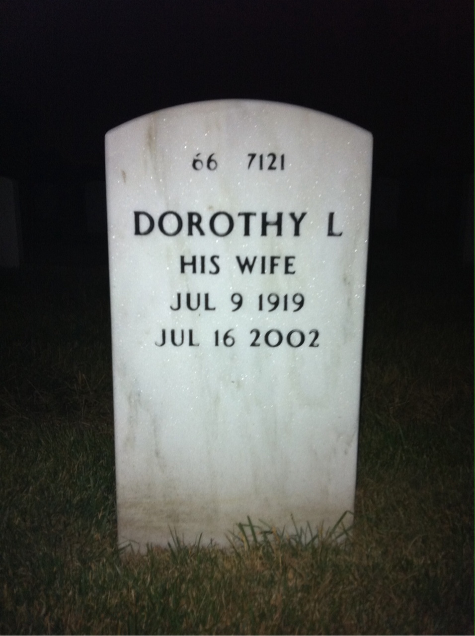 Back of headstone — Paul Gentille