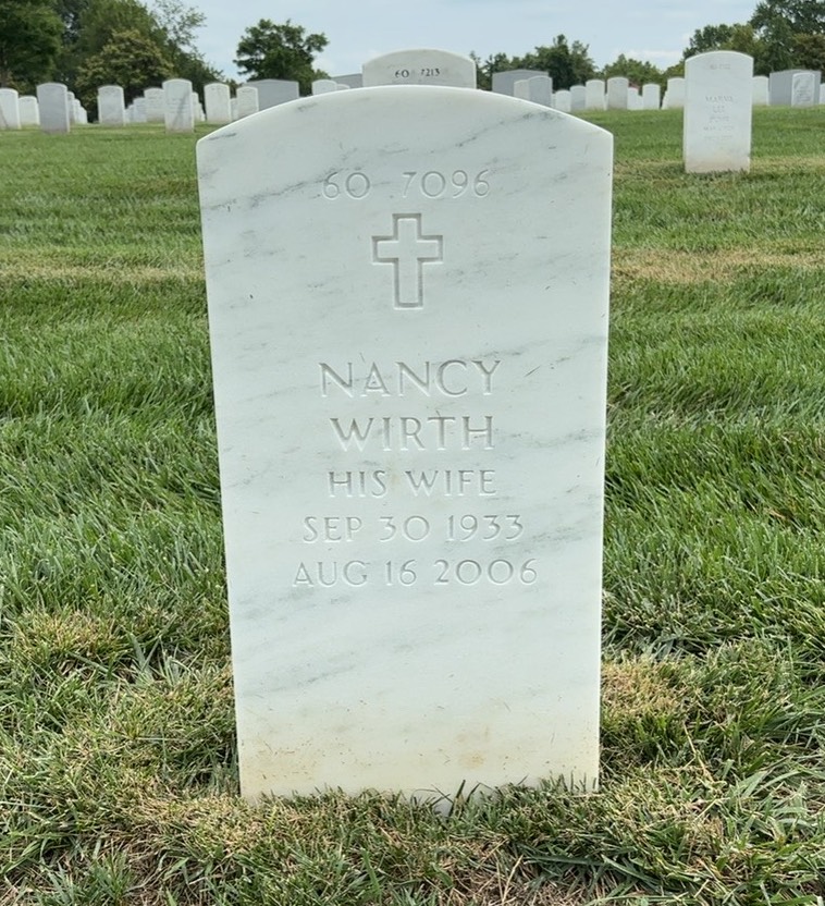 Back of headstone — Stanley Ward