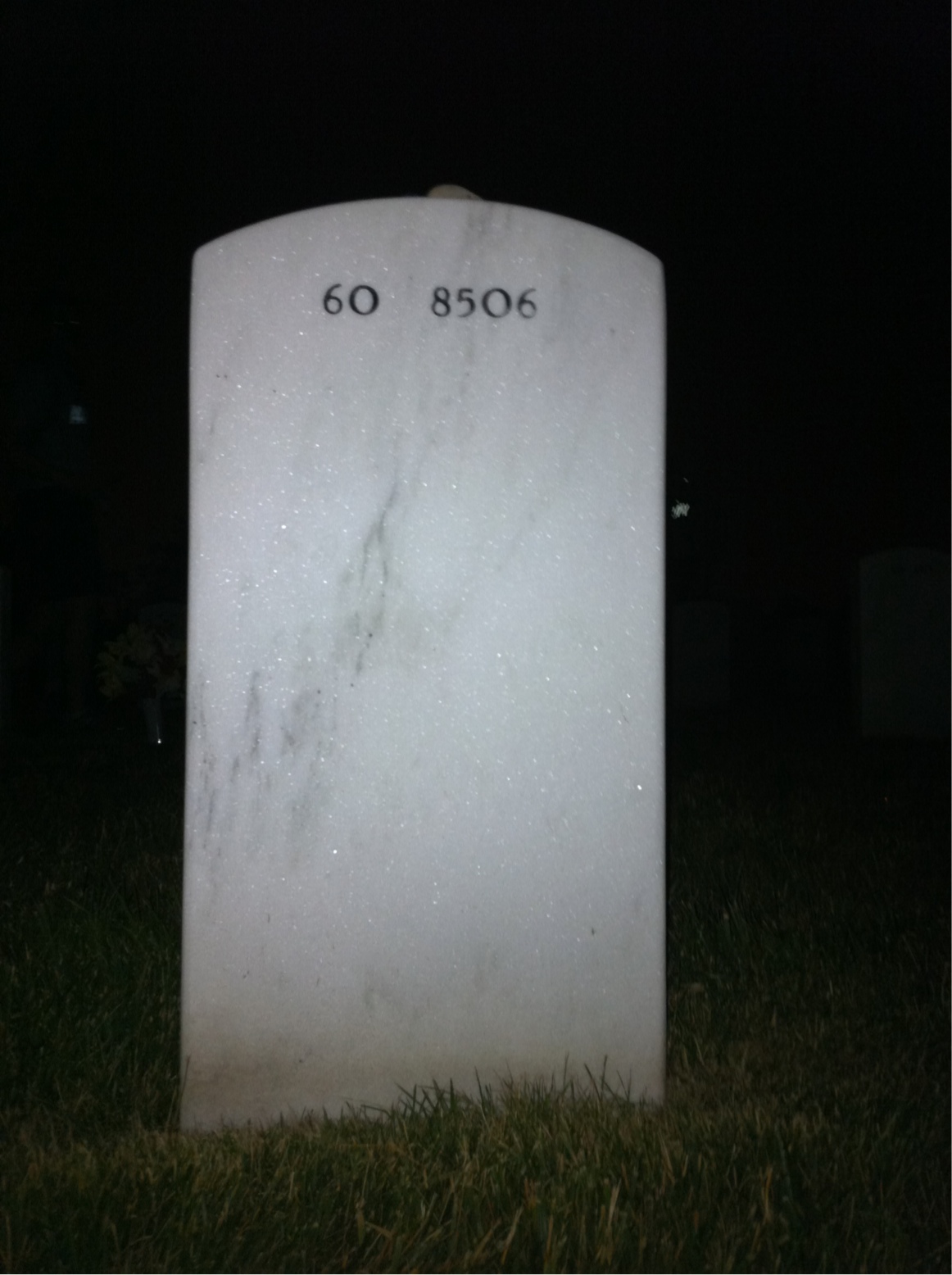 Back of headstone — William Newgard