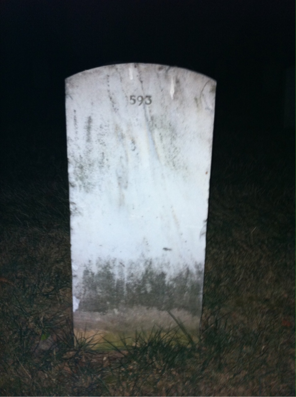 Back of headstone — Caroline Morse