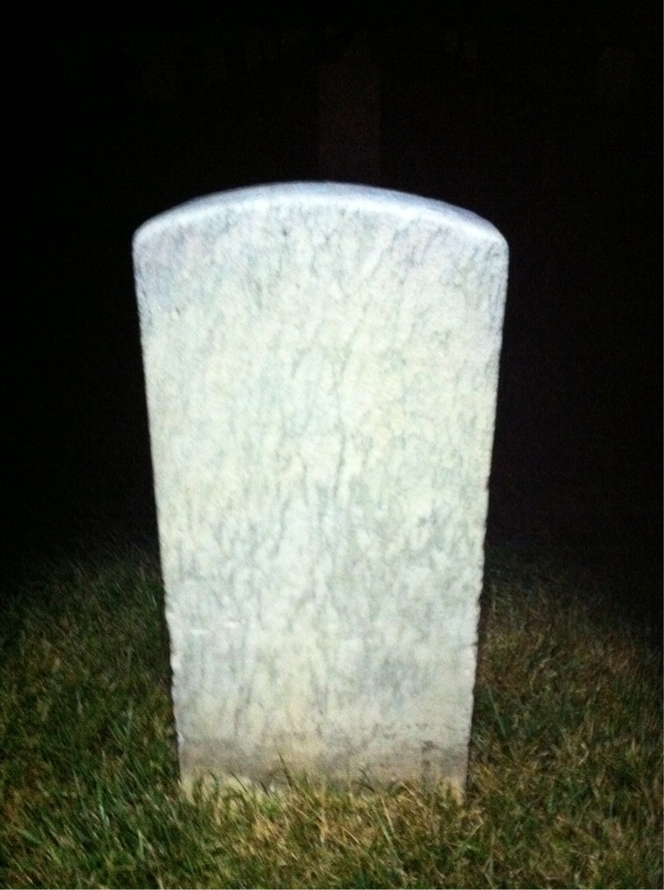 Back of headstone — Josiah Moores