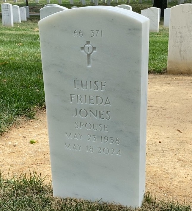 Back of headstone — Charles Jones
