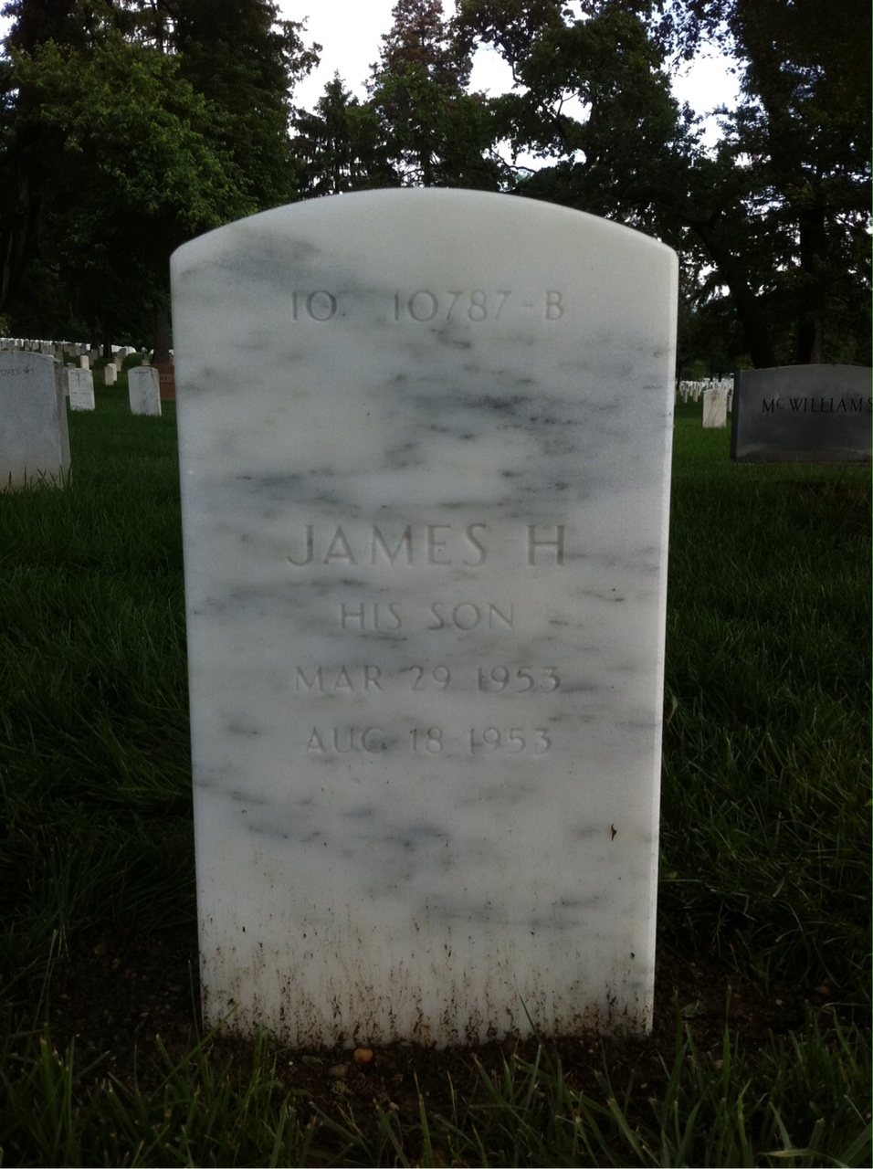 Back of headstone — John Abbadessa