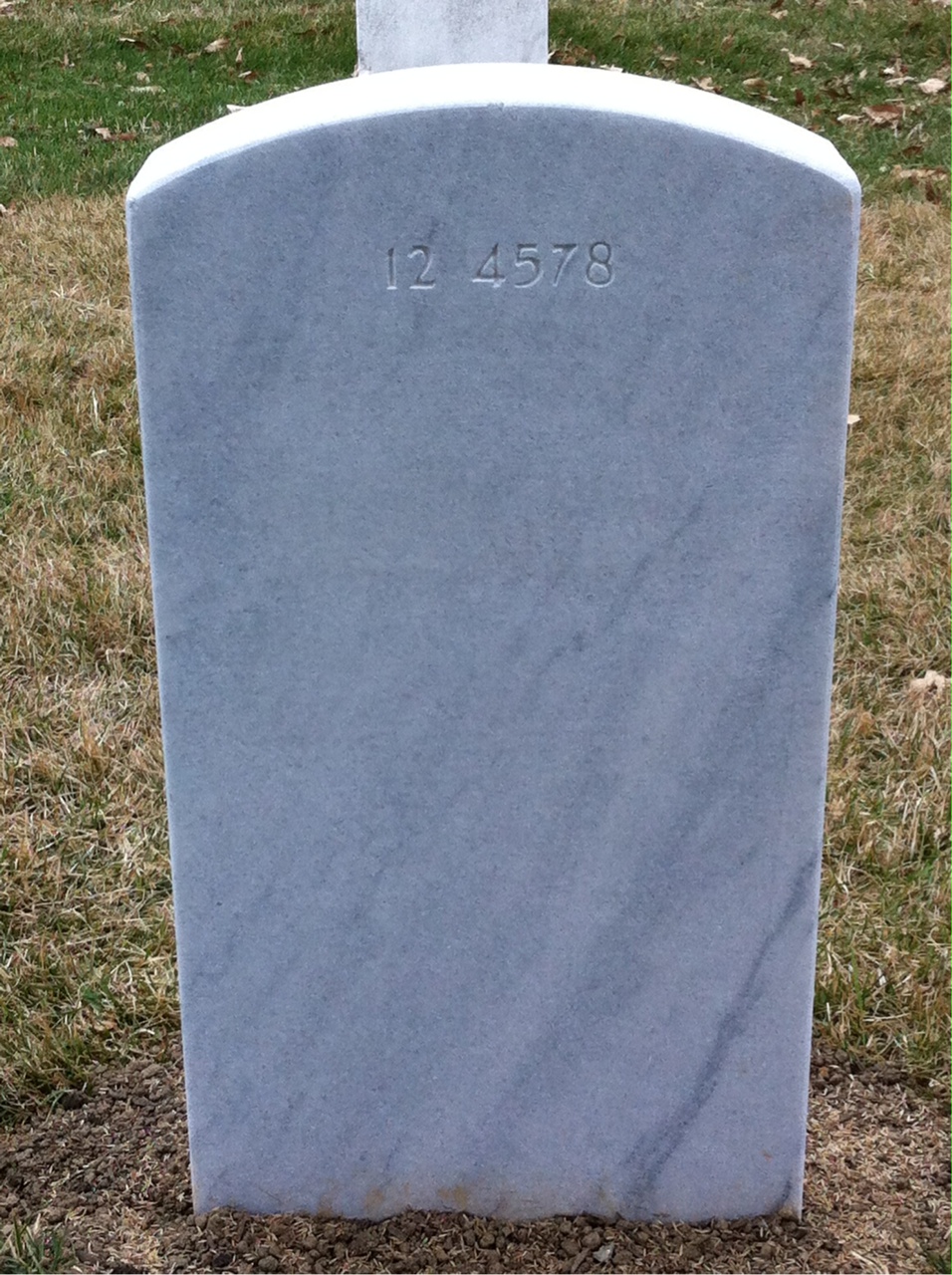 Back of headstone — Ryan Joel Thomas
