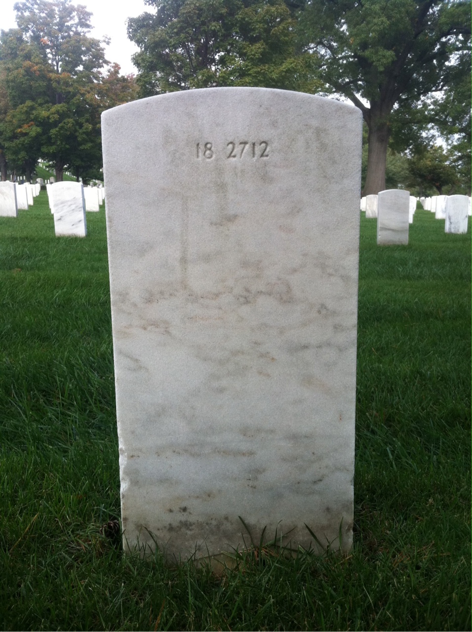 Back of headstone — Axel Anderson