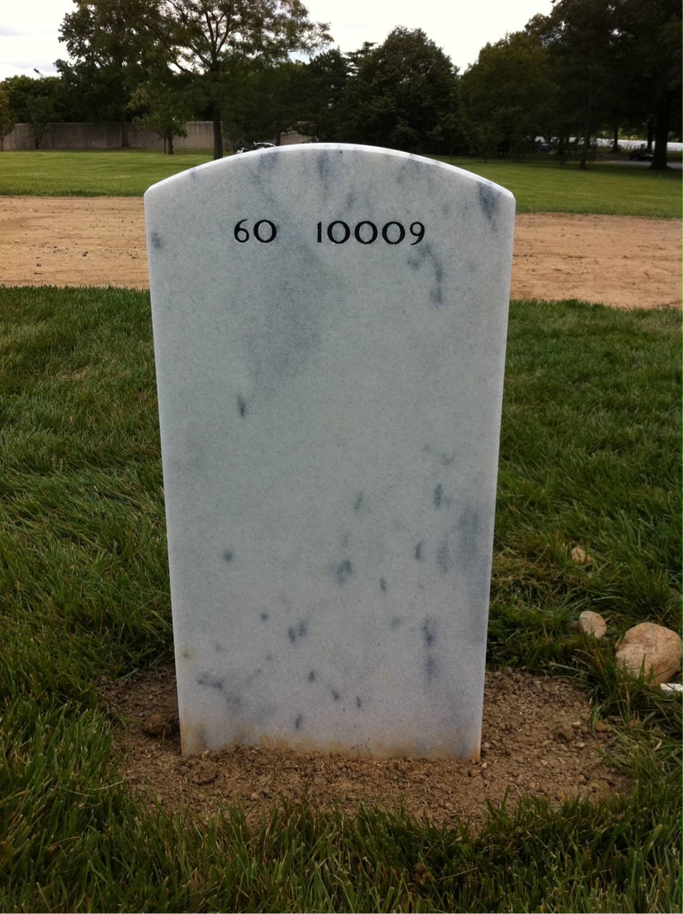 Back of headstone — Matthew Seidler