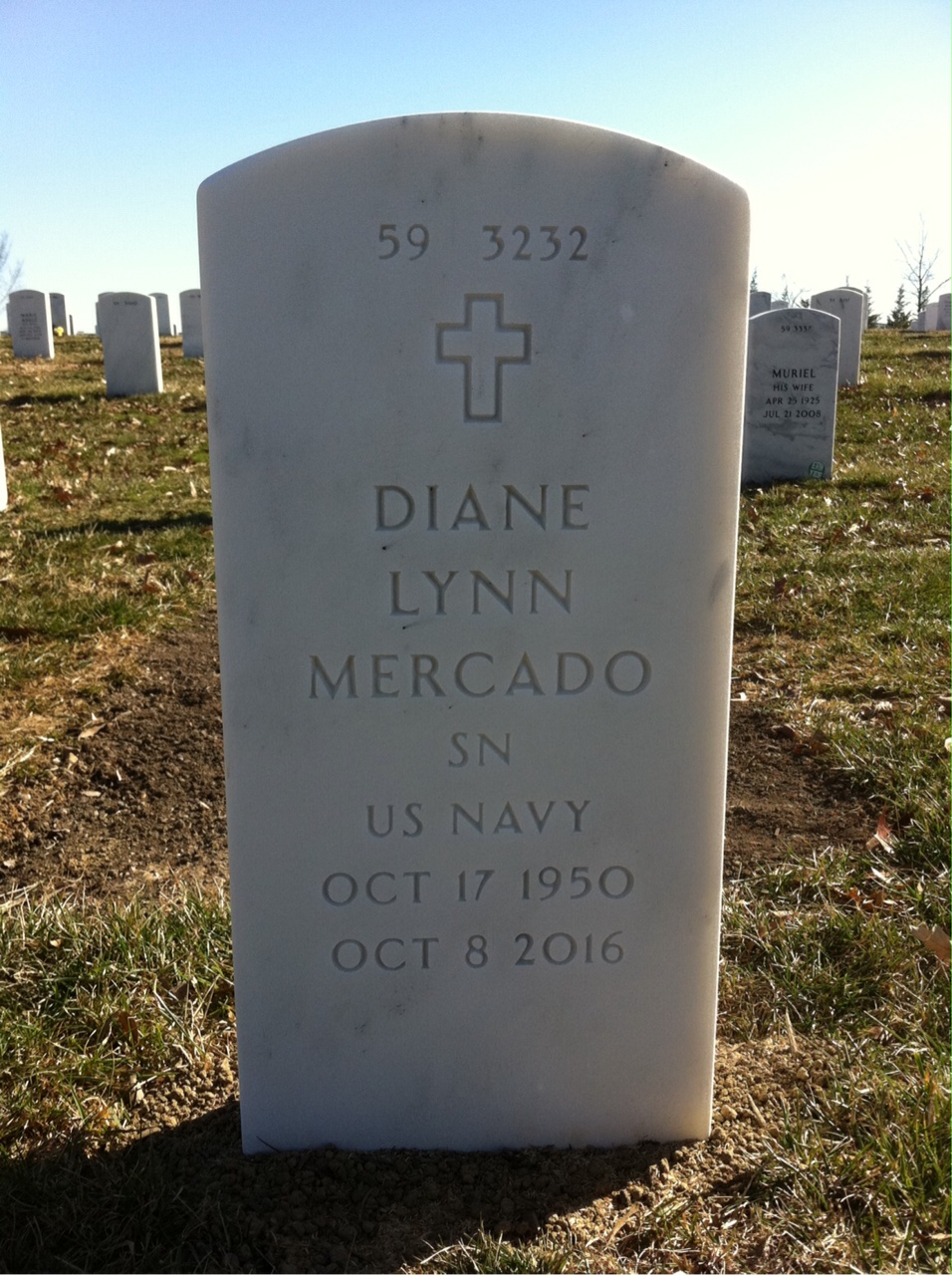 Back of headstone — Arturo Mercado