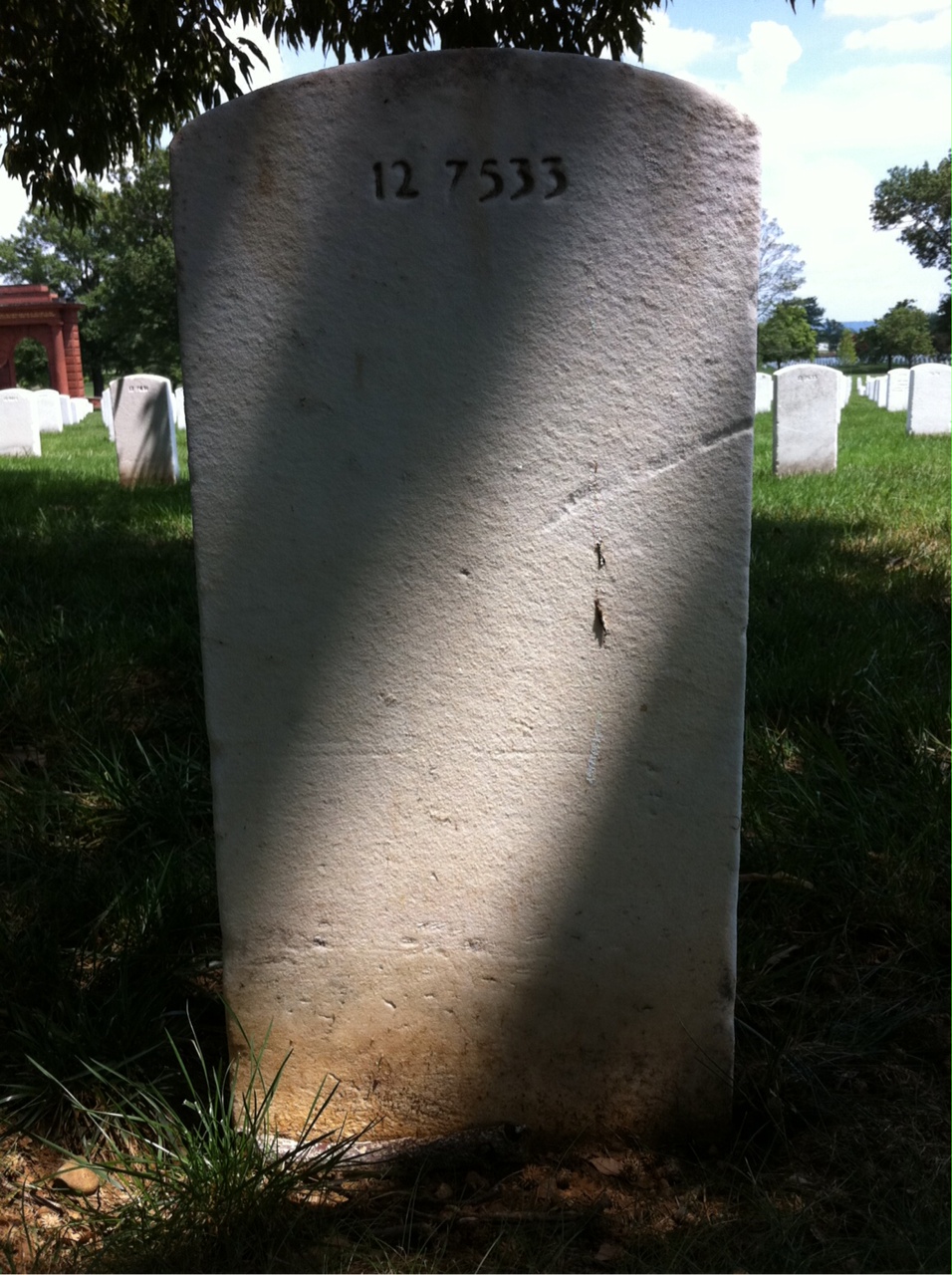 Back of headstone — Roberta Mckee