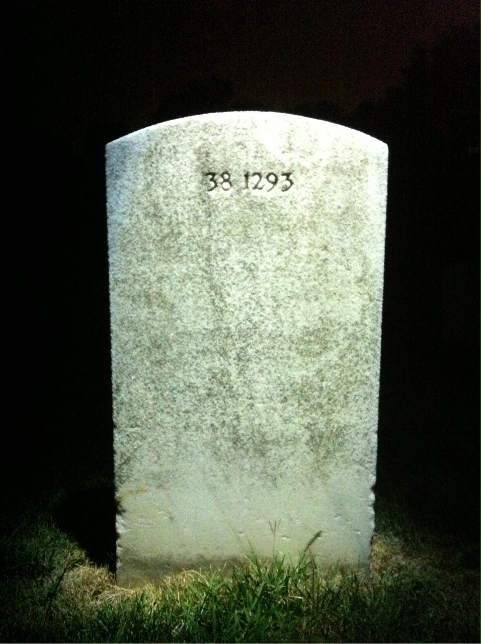 Back of headstone — Owen Morris