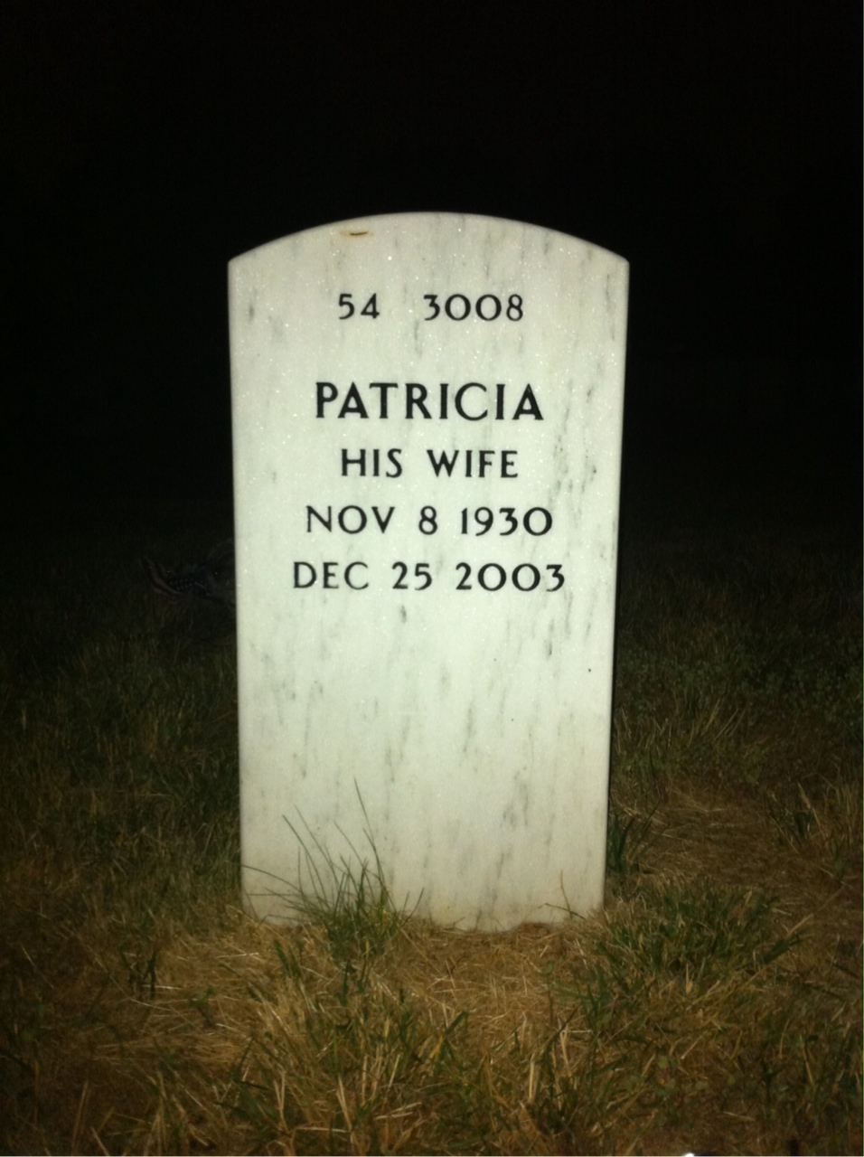 Back of headstone — Edward Liguori