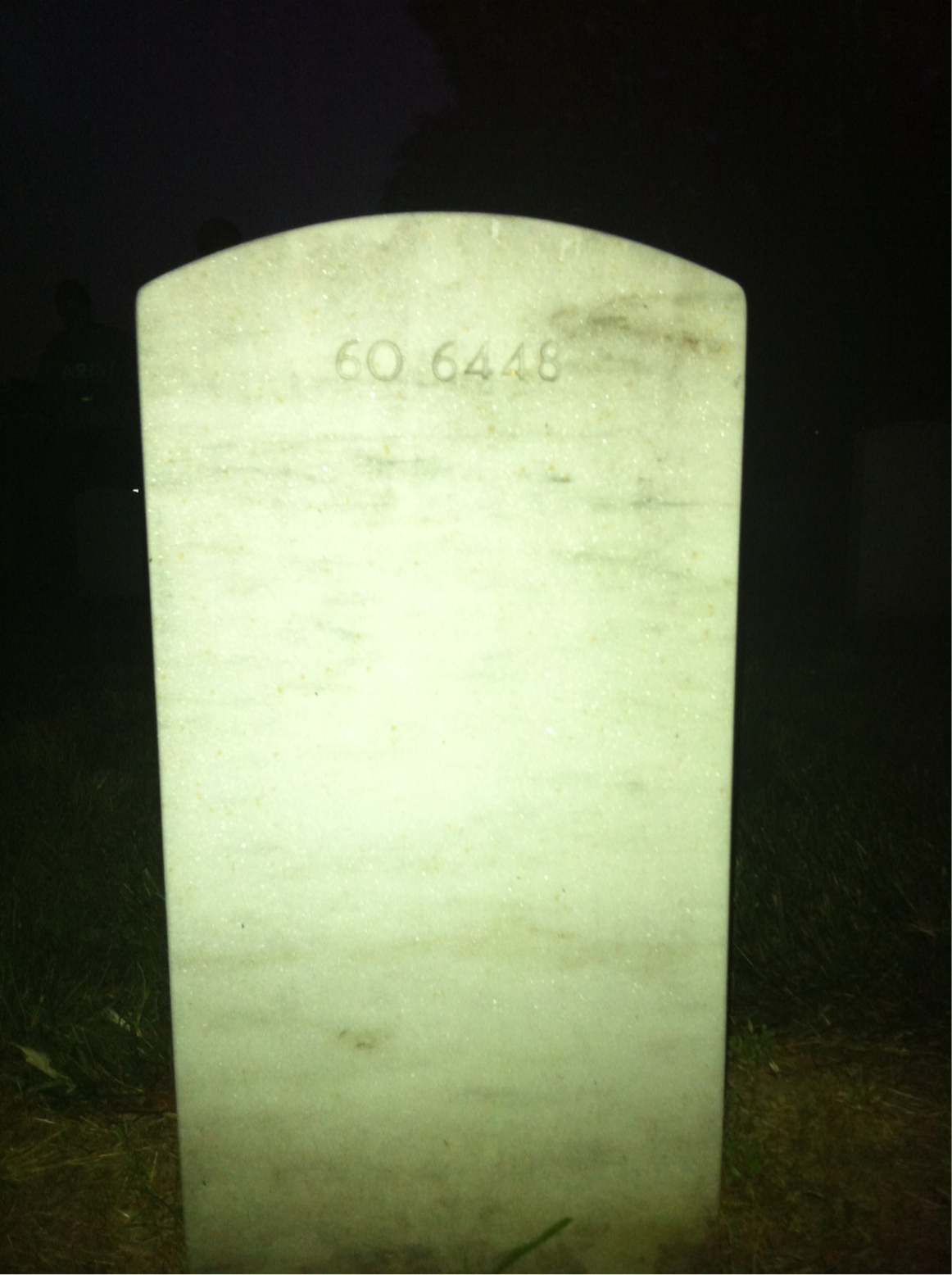 Back of headstone — Antoine Joseph Berube
