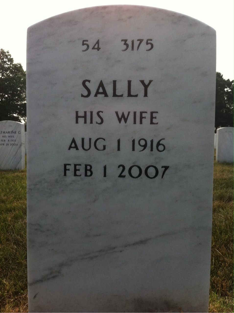 Back of headstone — George Greaves