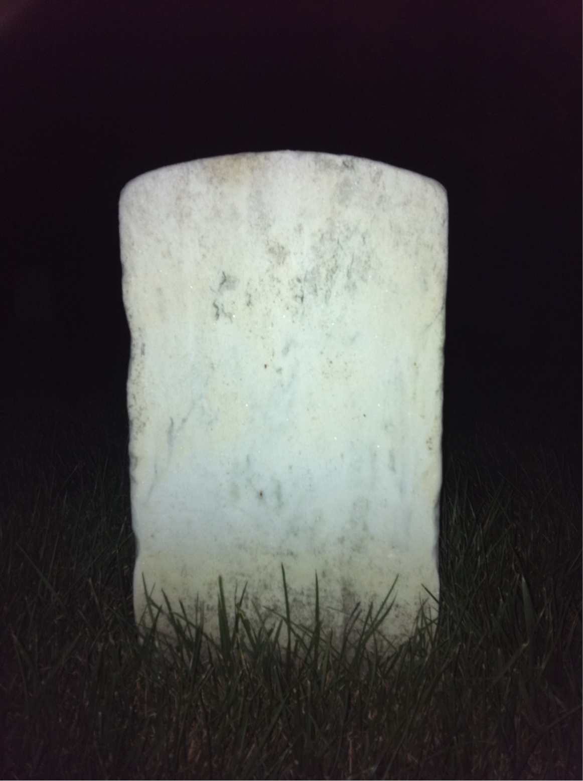 Back of headstone — Chester Ballard