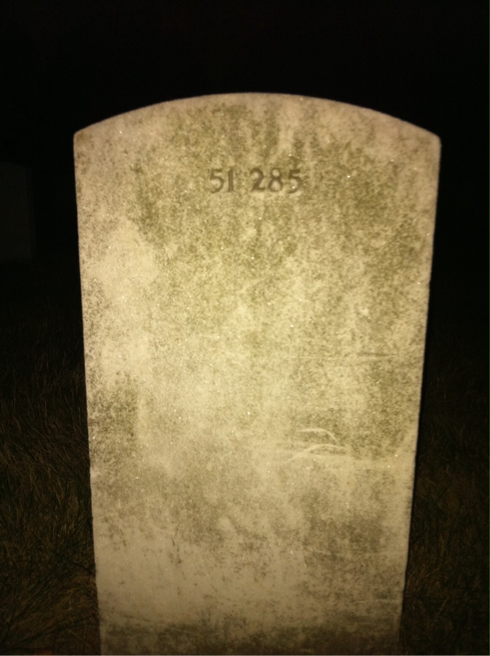Back of headstone — John Montgomery