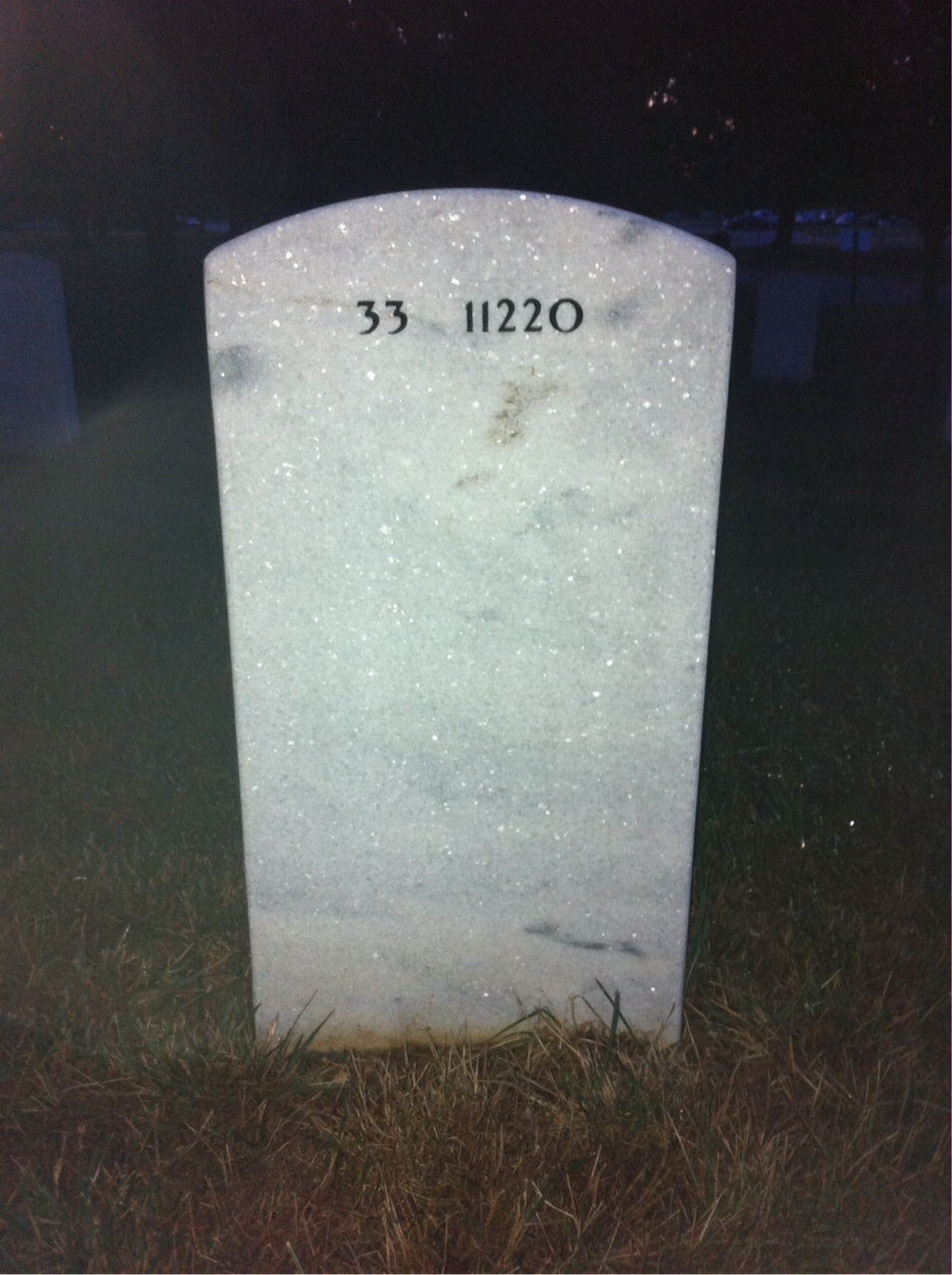 Back of headstone — Donald Wombaugh