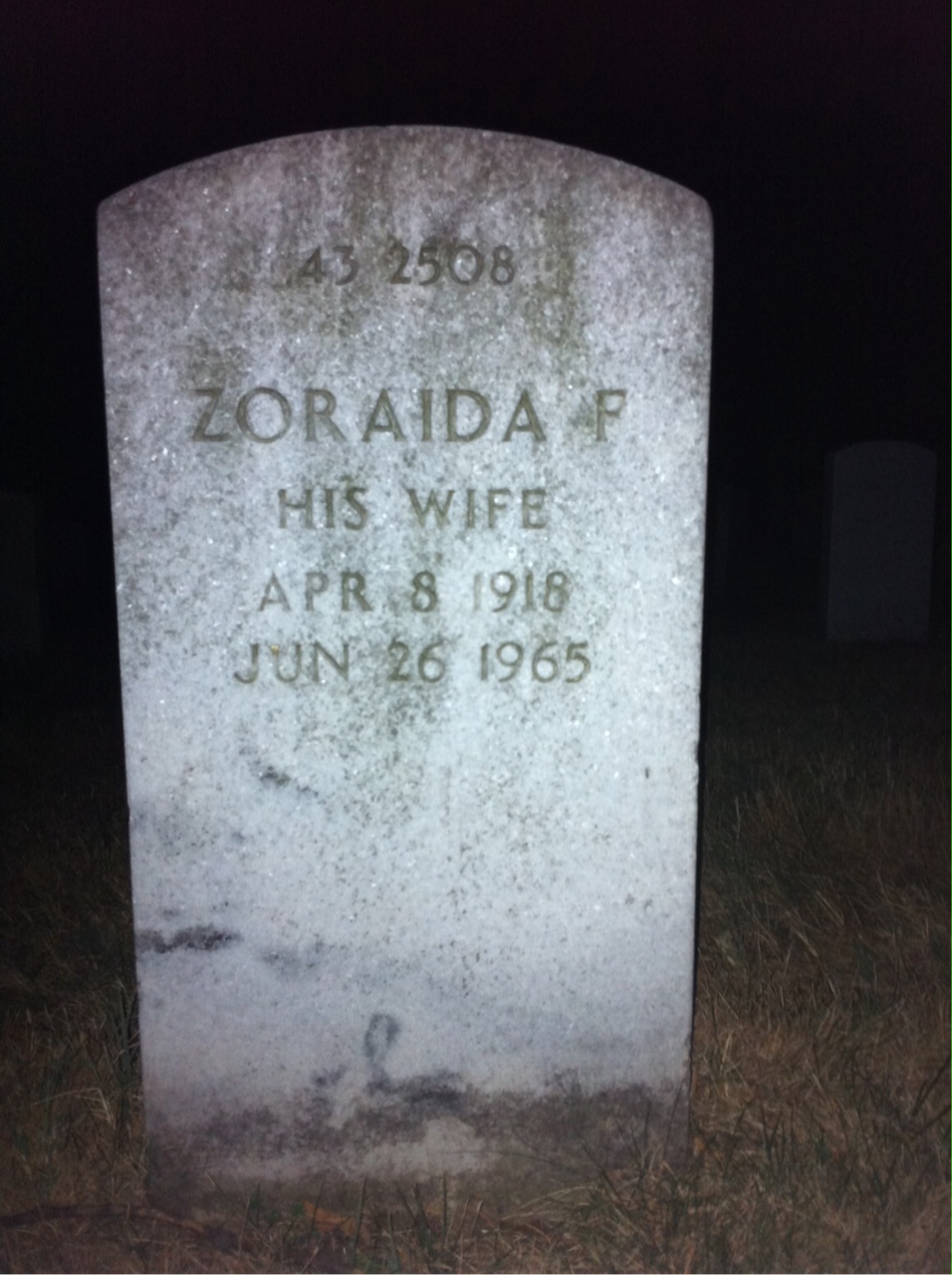 Back of headstone — Joseph Moorhead