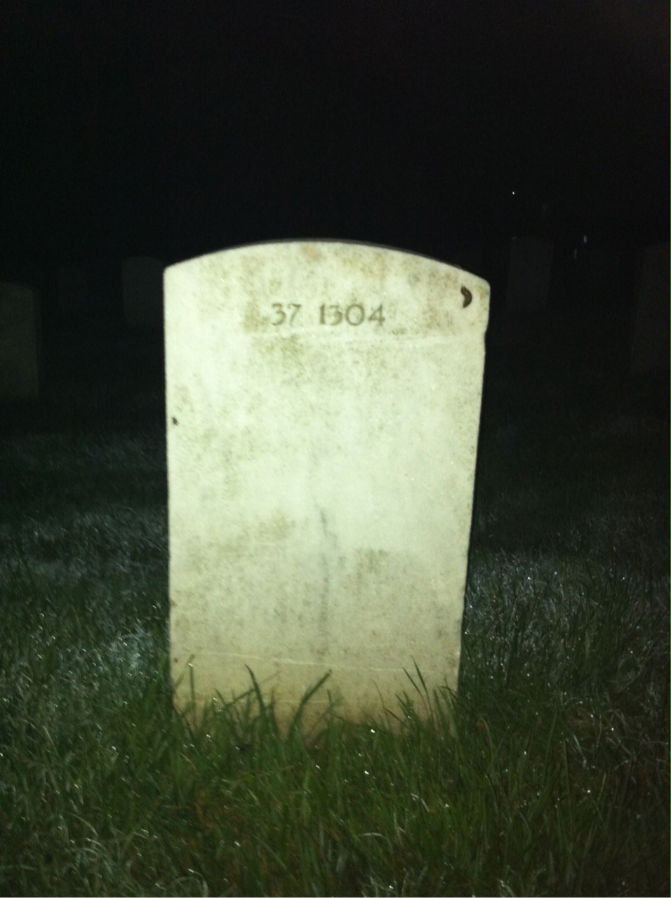 Back of headstone — Not Captured Bohning
