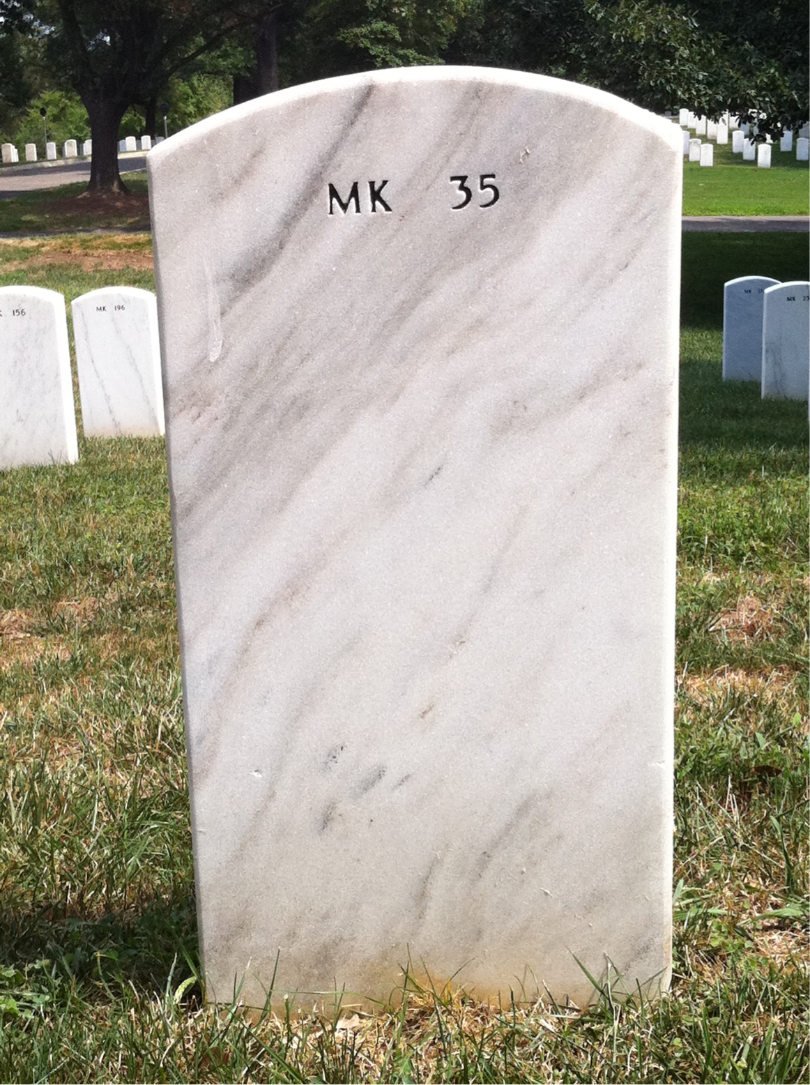 Back of headstone — Robert Kline