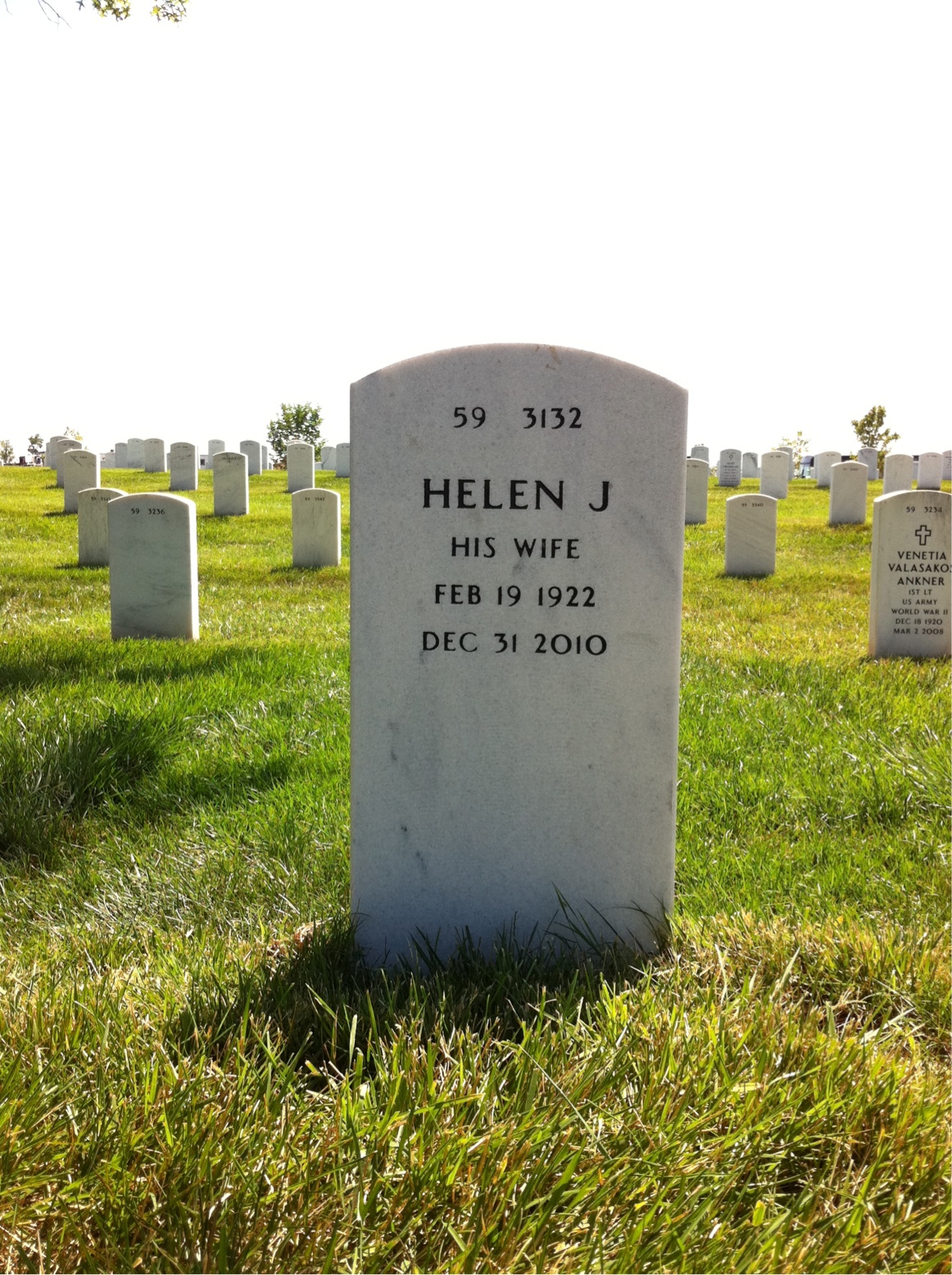 Back of headstone — Earl Fowler