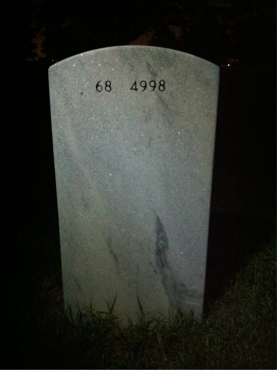 Back of headstone — Charles Zschock