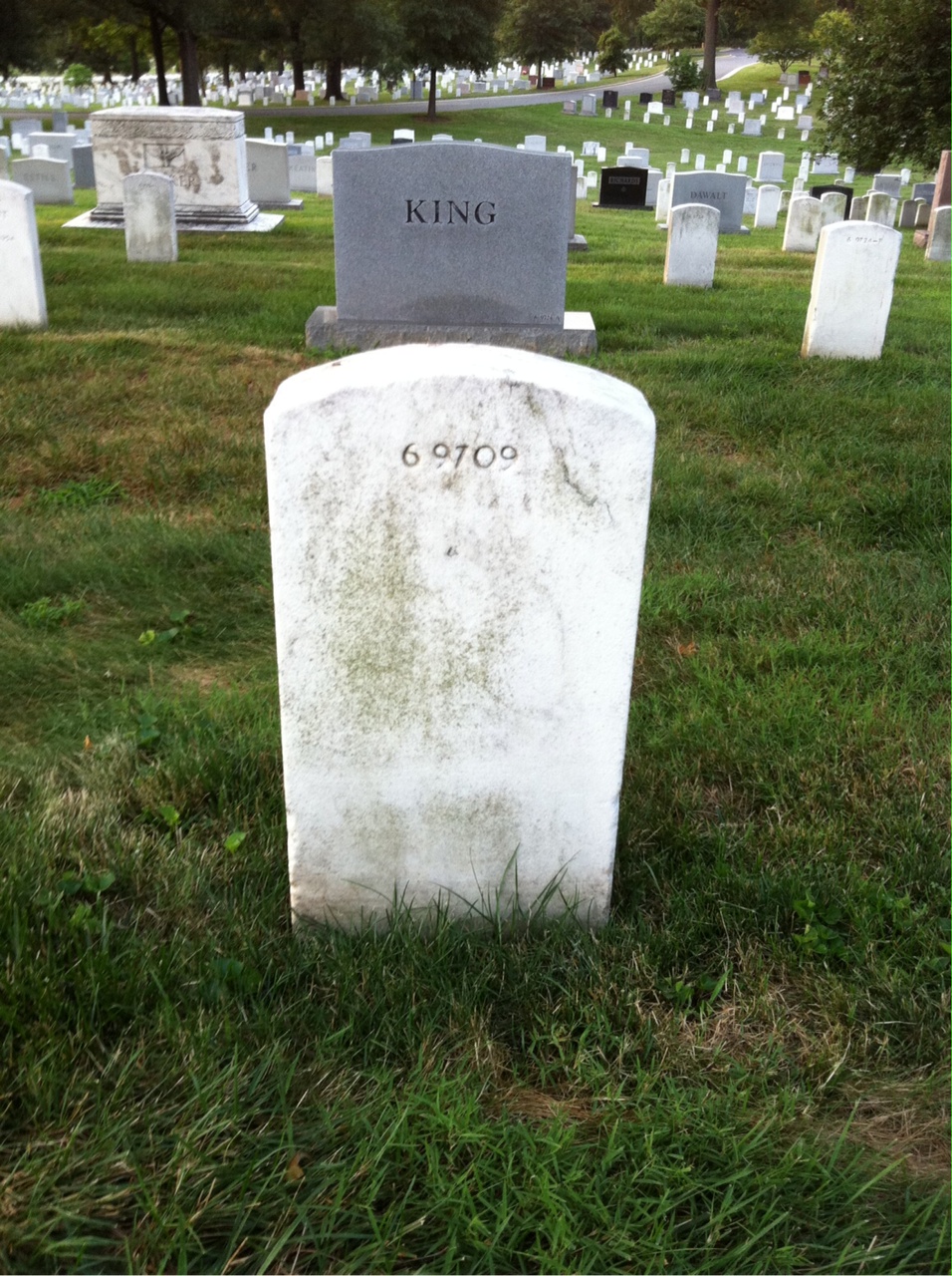 Back of headstone — Laurace Muncaster