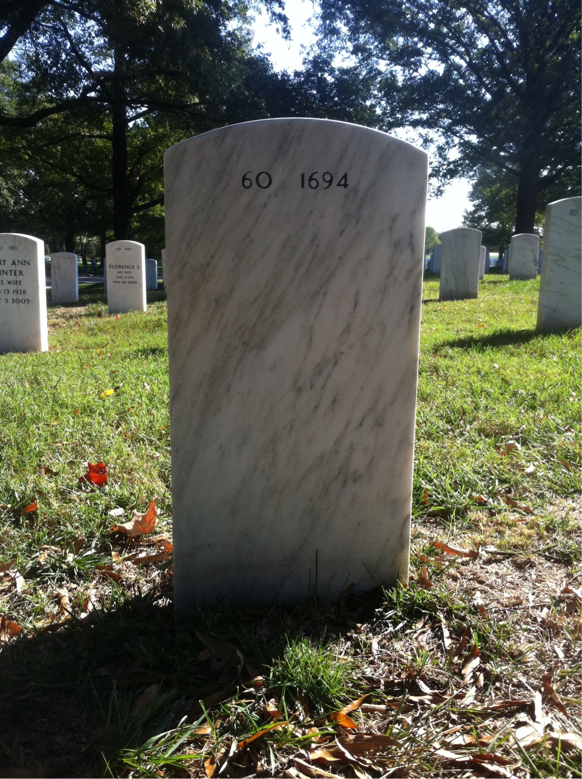 Back of headstone — Andrea Jones