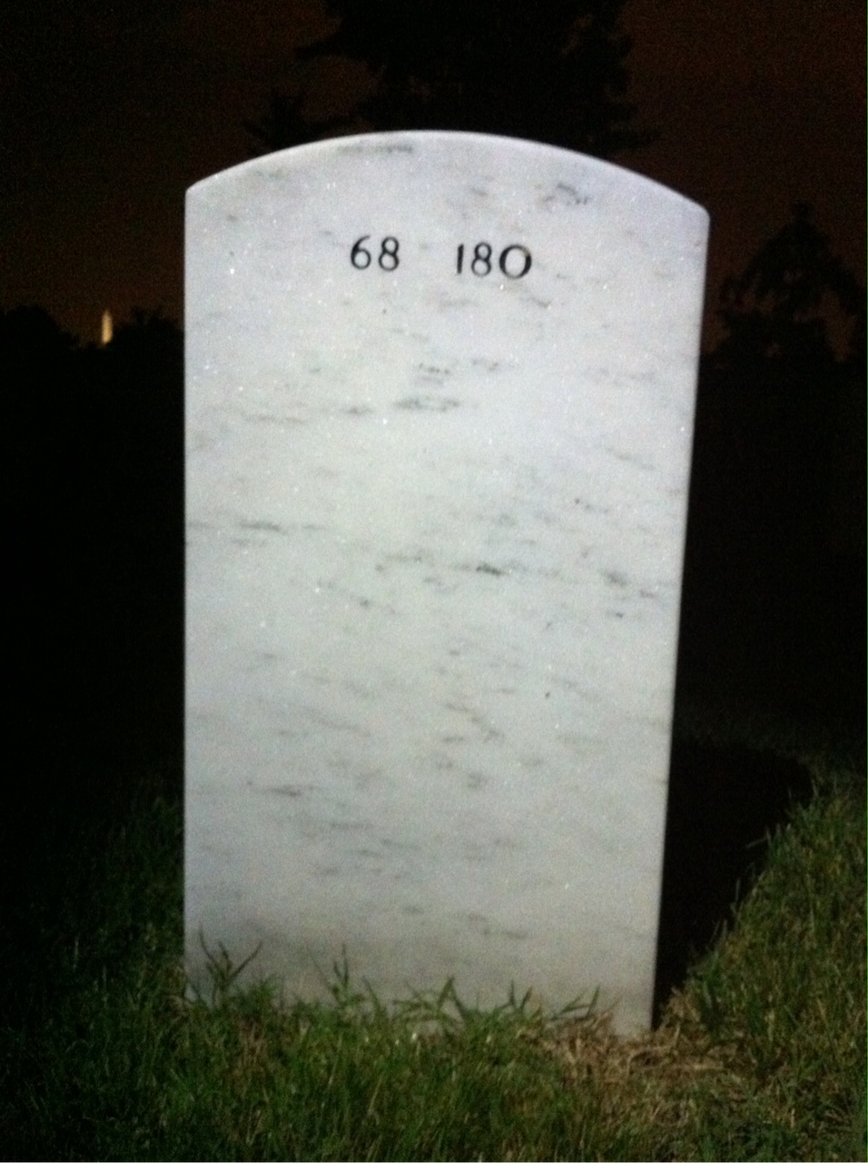 Back of headstone — Robert Crouse