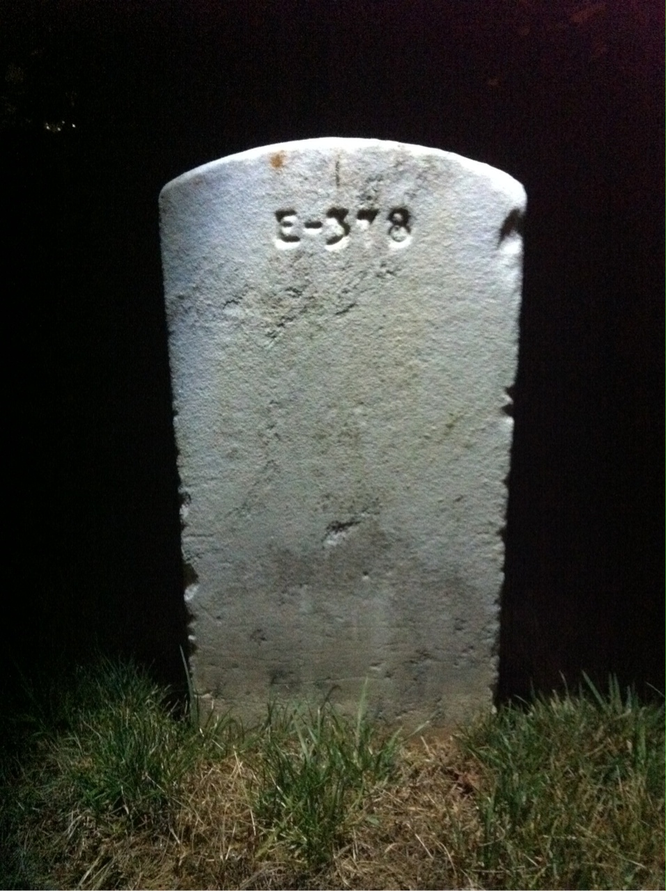 Back of headstone — William Babcock