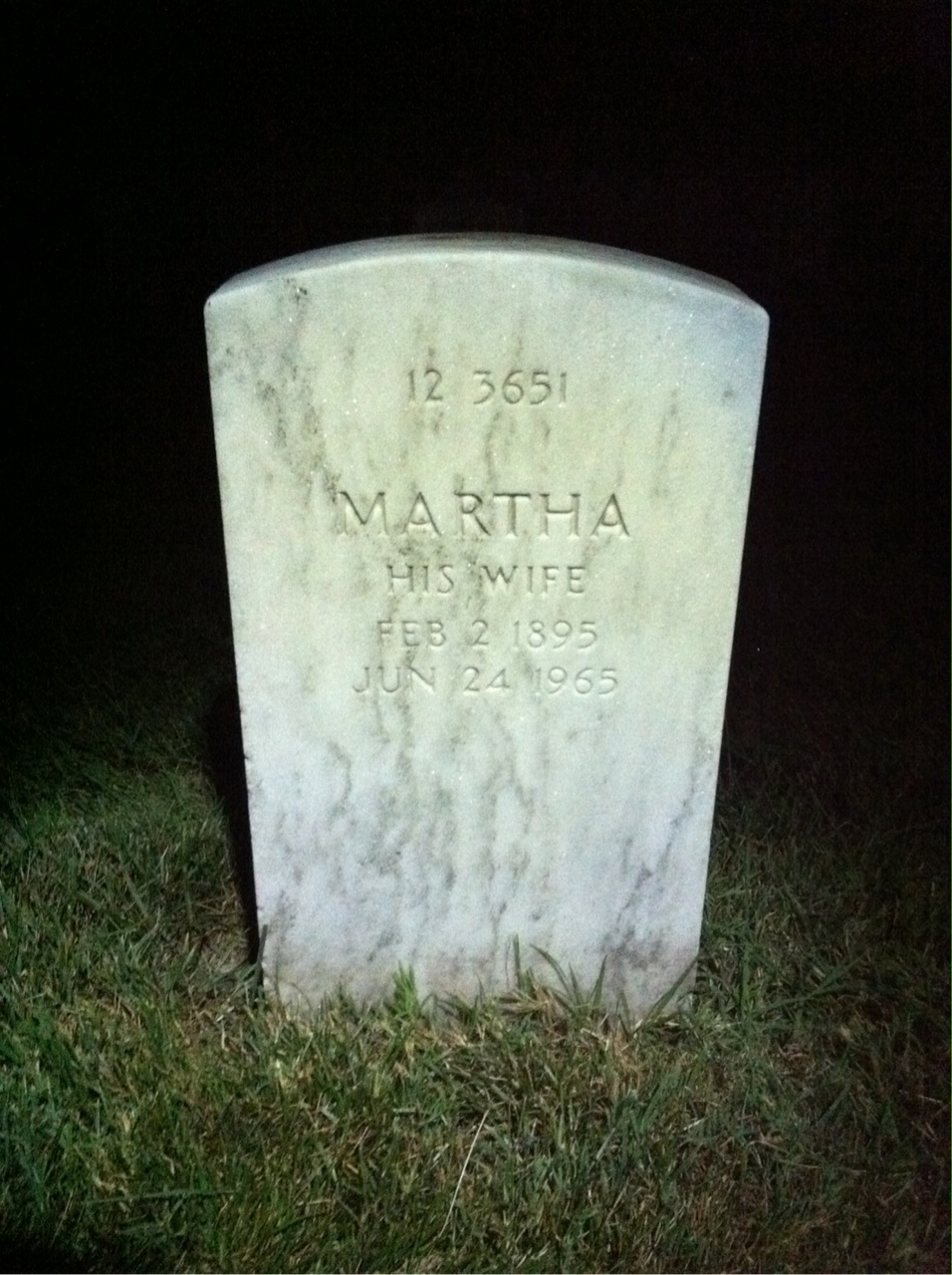 Back of headstone — Robert H Edwards