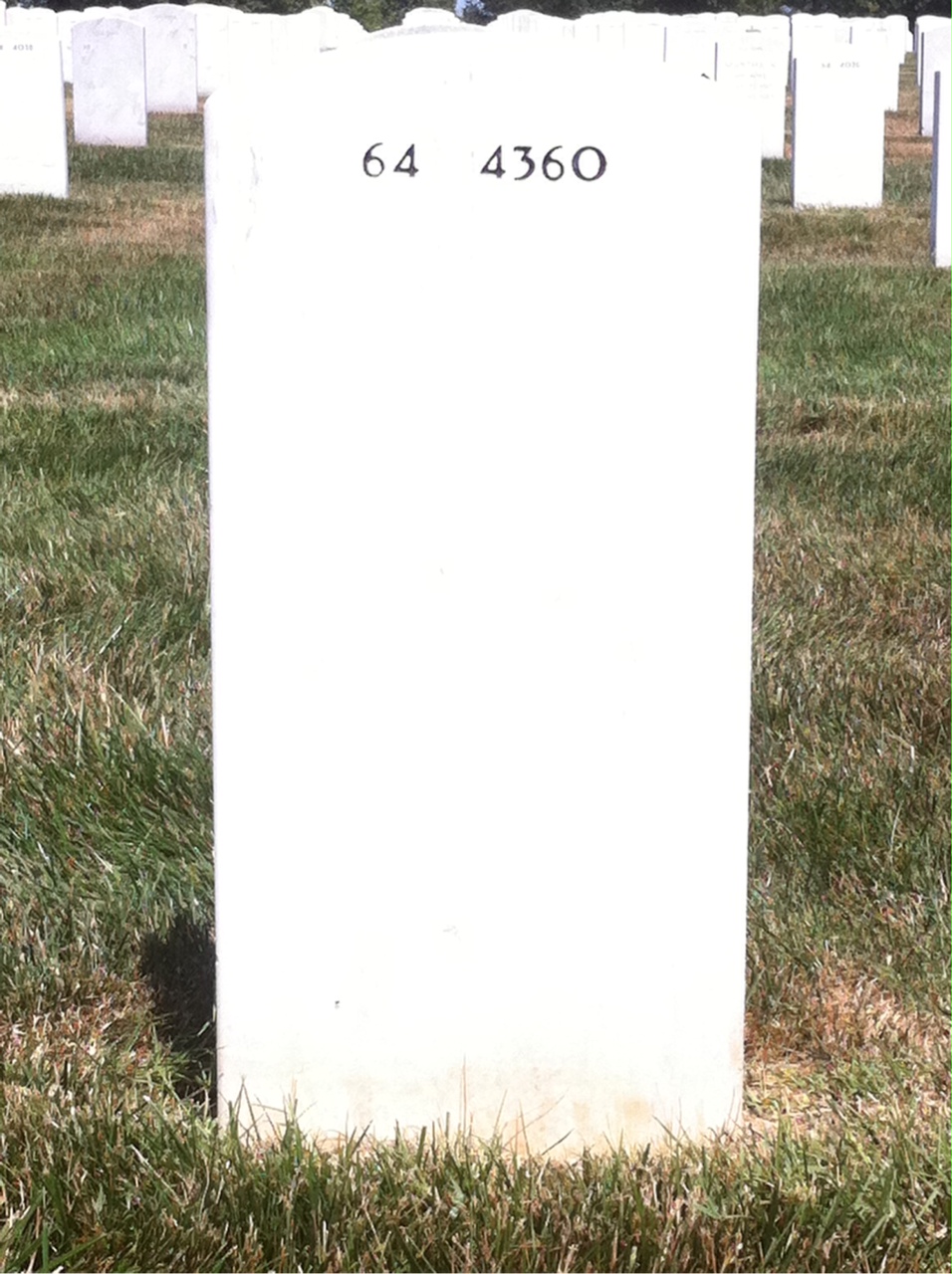 Back of headstone — Marion Manning