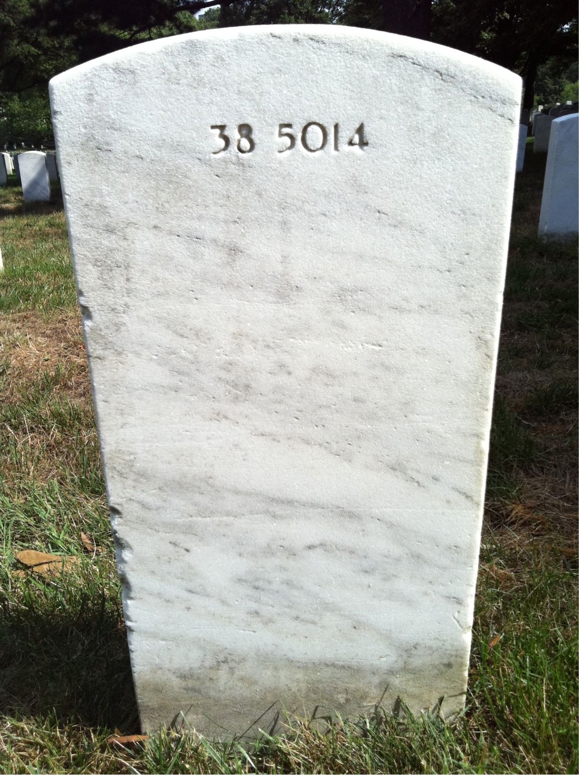 Back of headstone — Ethel Morlock