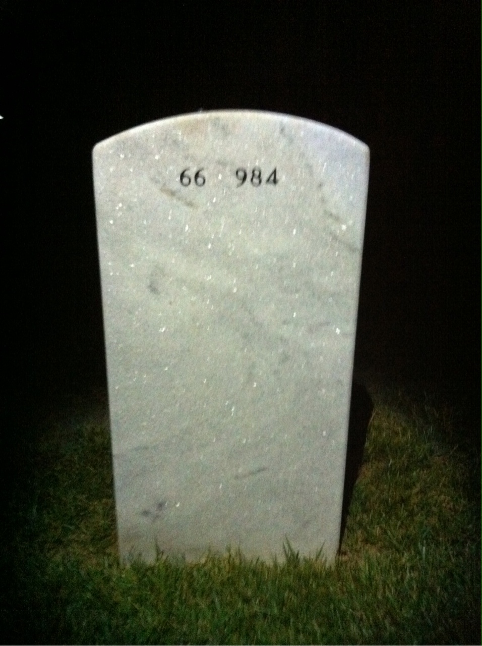Back of headstone — Thomas Mathews