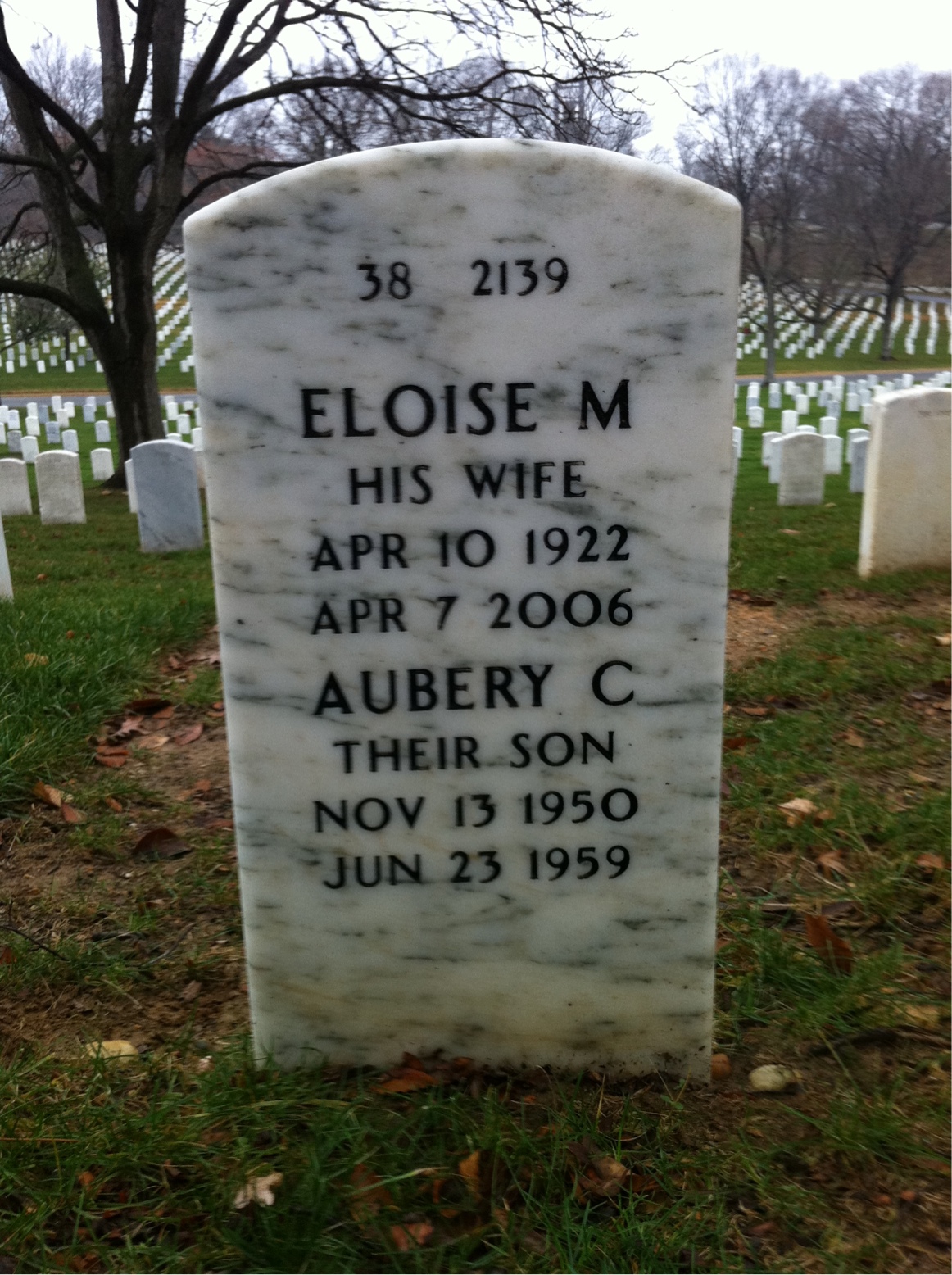 Back of headstone — Levi Smith