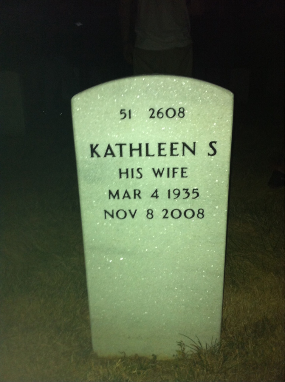 Back of headstone — Harry Steiner