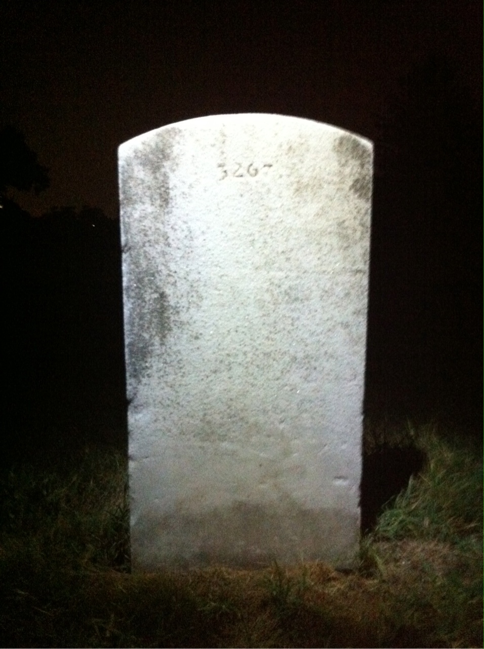 Back of headstone — Robert Mckee
