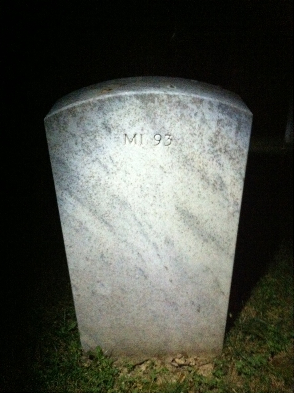 Back of headstone — Lonnie Bogard