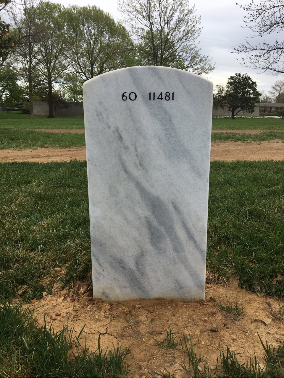 Back of headstone — Zachary Allan Bannister