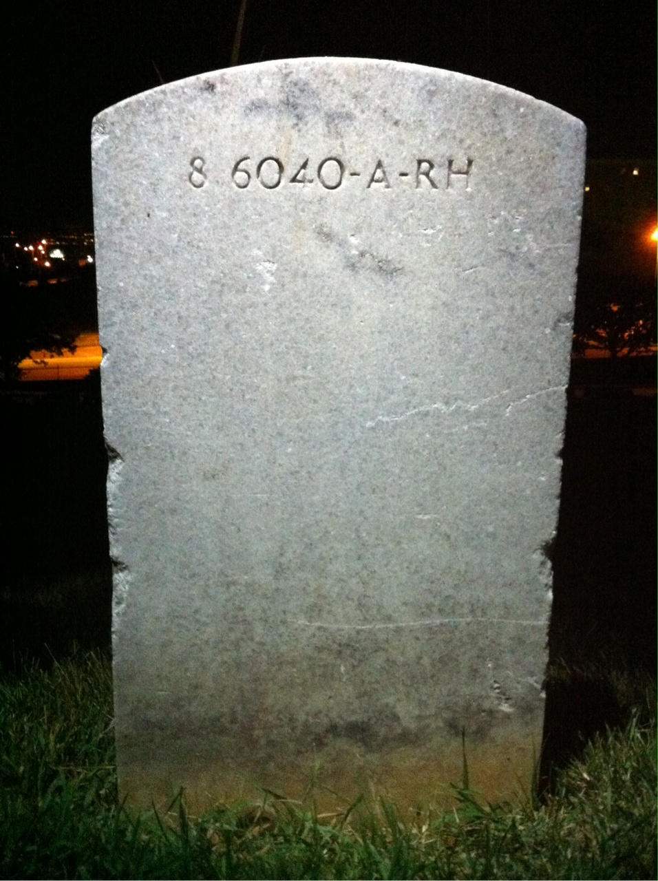 Back of headstone — John Biggar