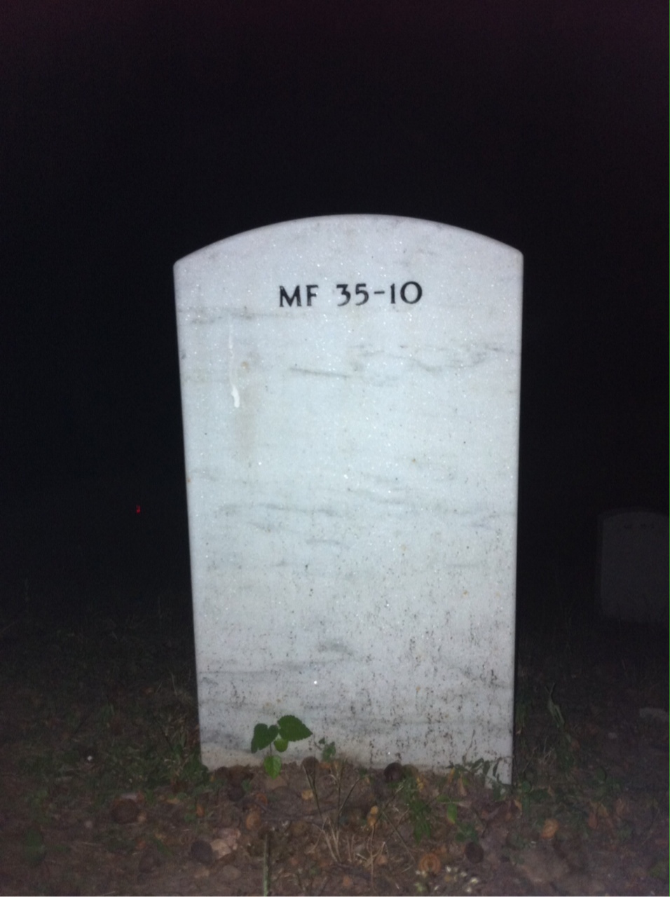 Back of headstone — Richard Zirn