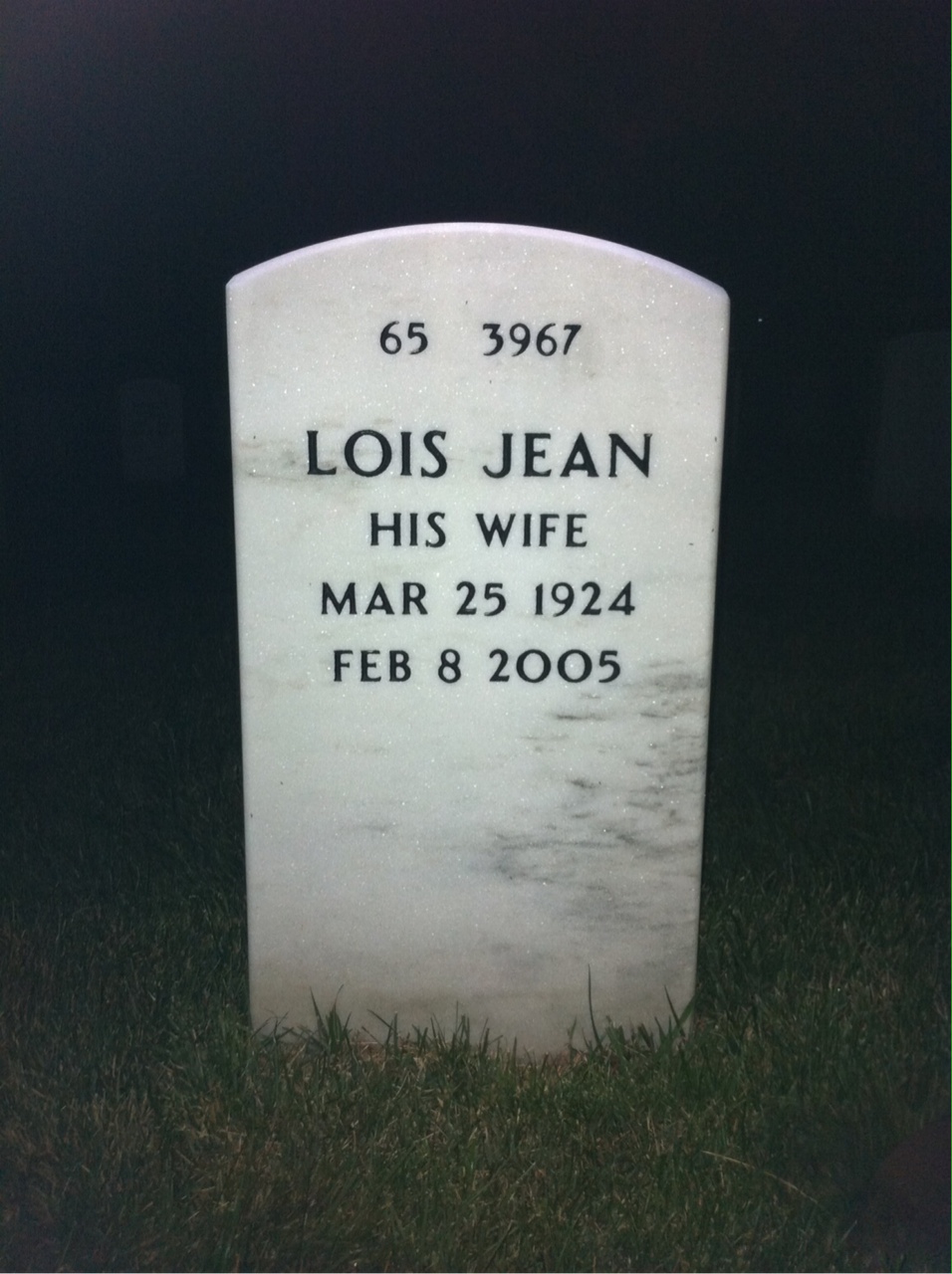 Back of headstone — Joseph Plizga
