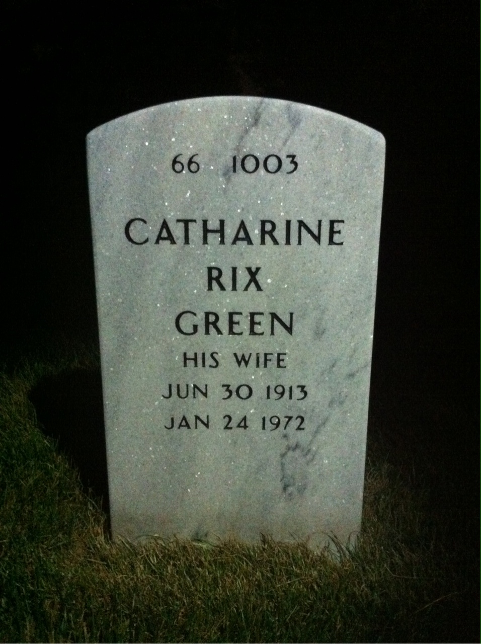 Back of headstone — Robert Scott