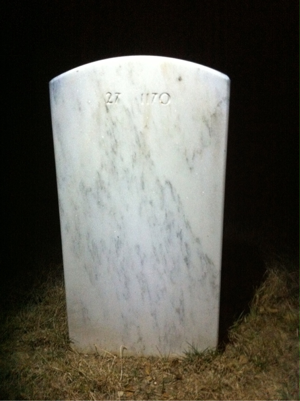 Back of headstone — Hannah Bailey