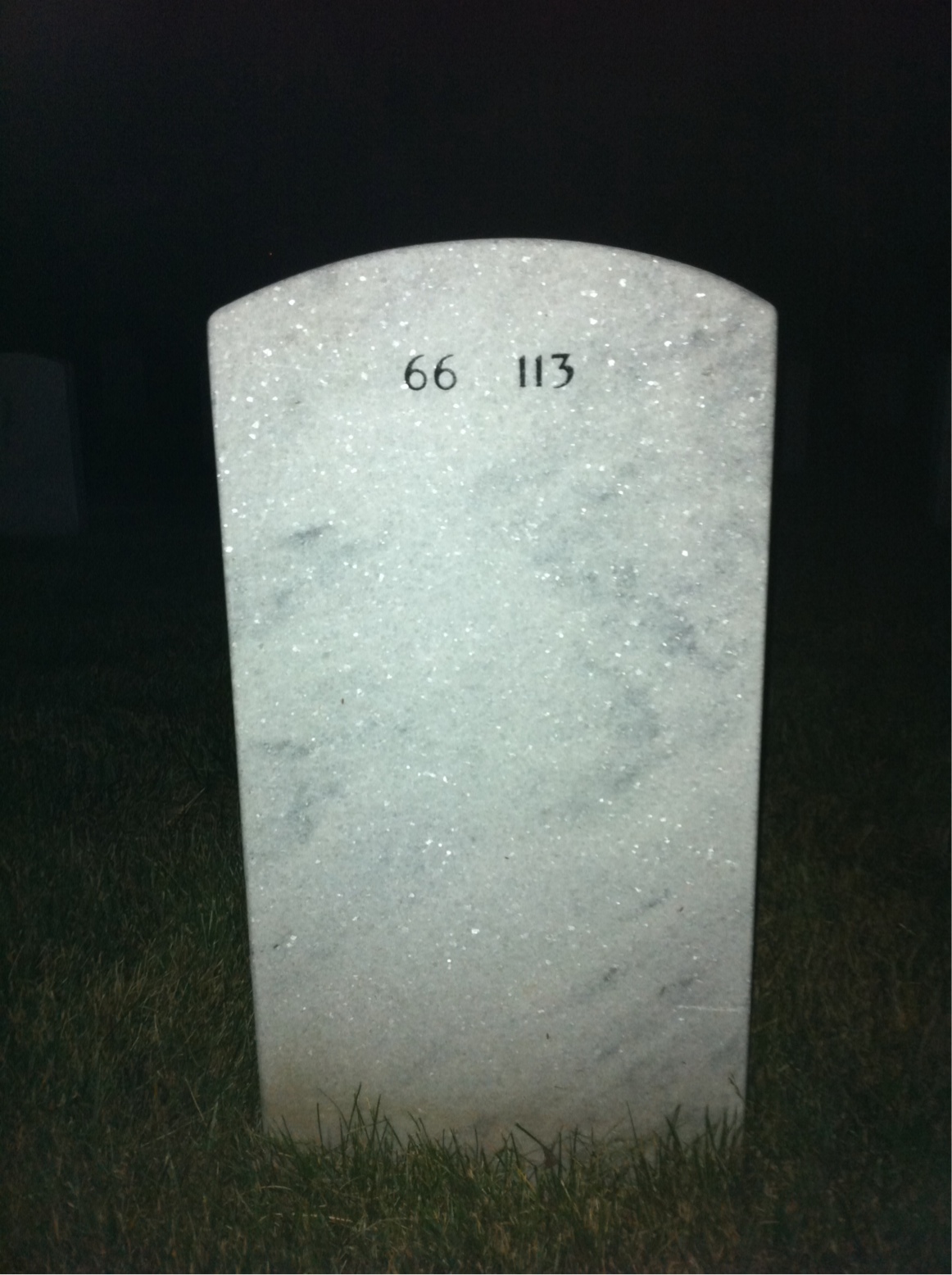 Back of headstone — Robert Harris