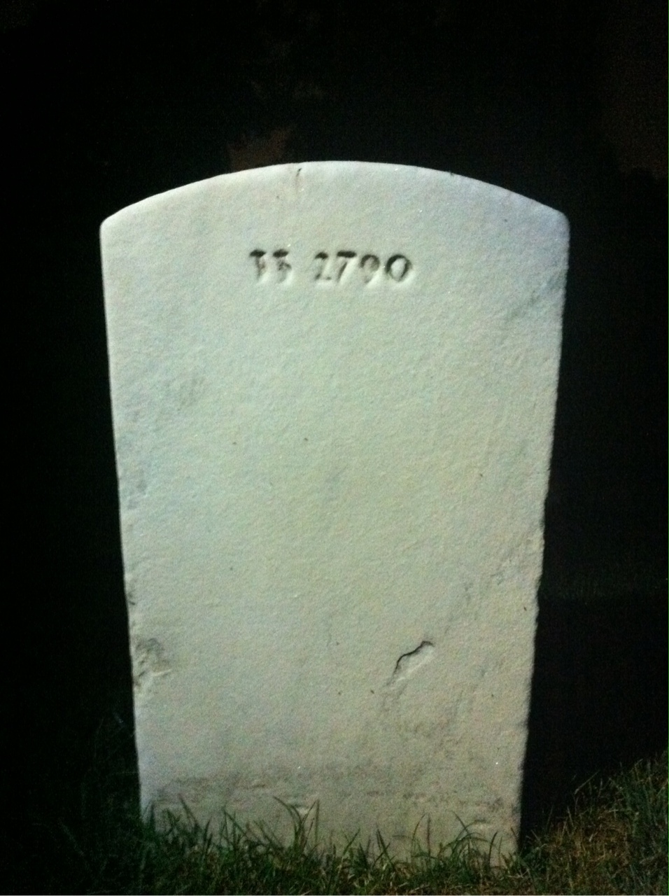 Back of headstone — William Campbell