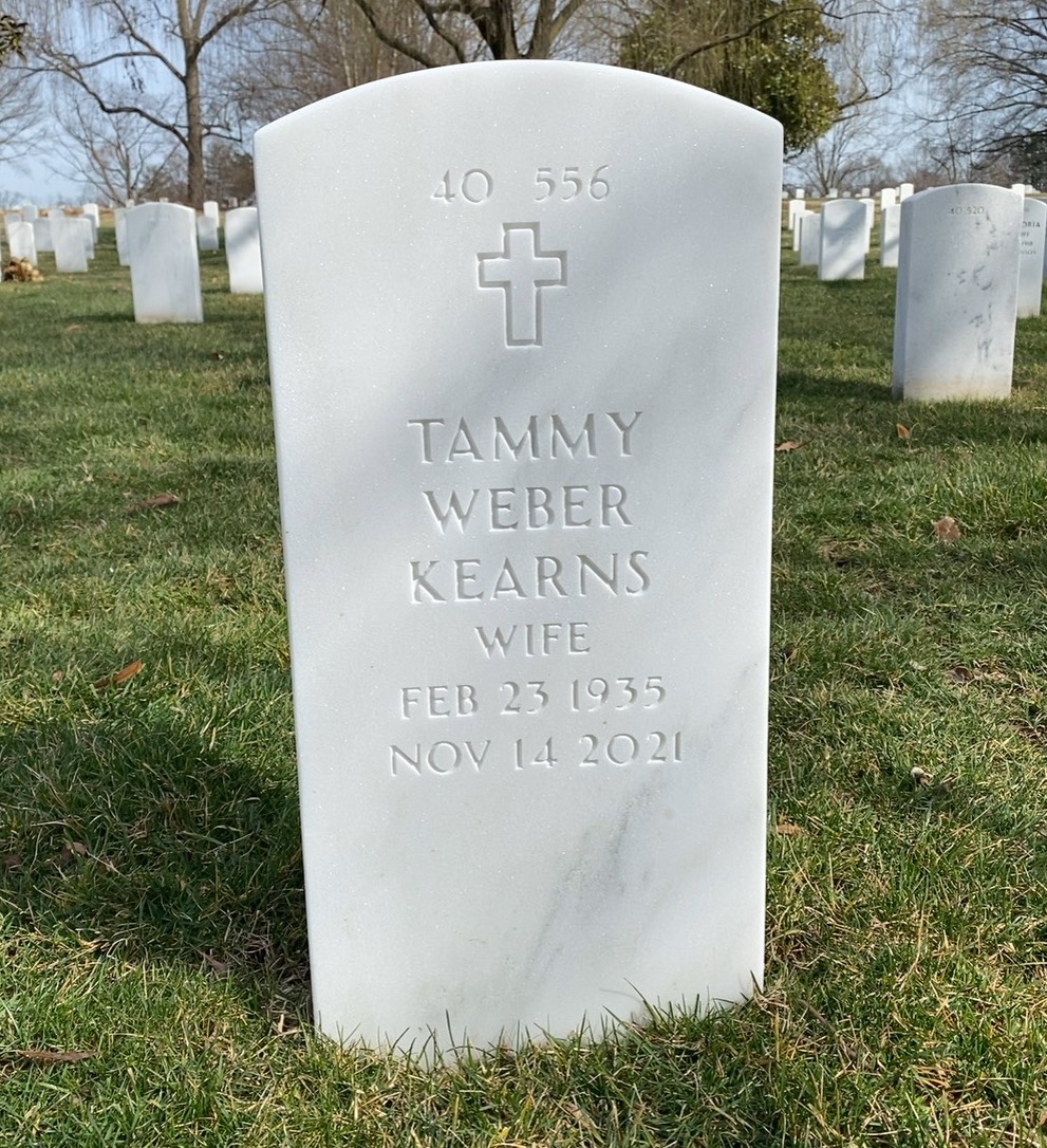 Back of headstone — William A Kearns