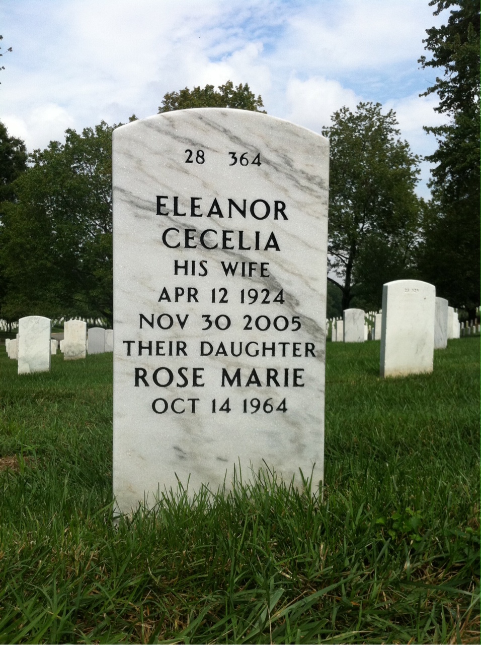 Back of headstone — William Egan