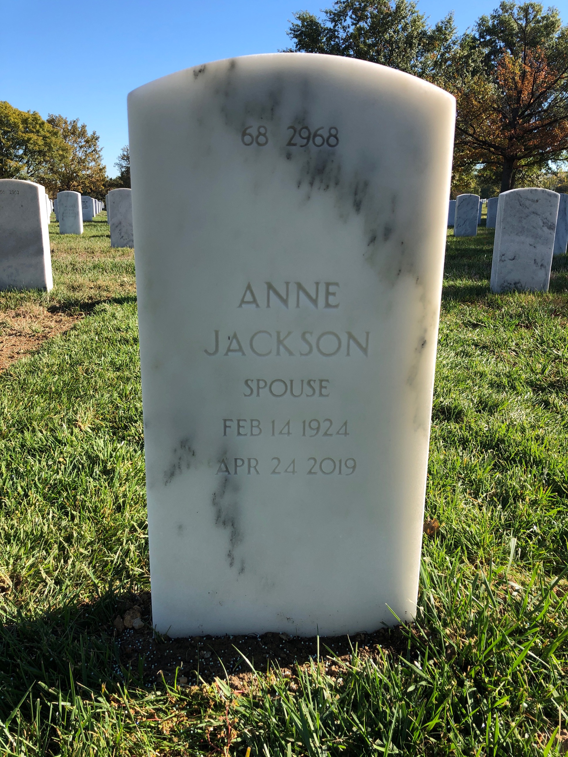 Back of headstone — Donald Abbott