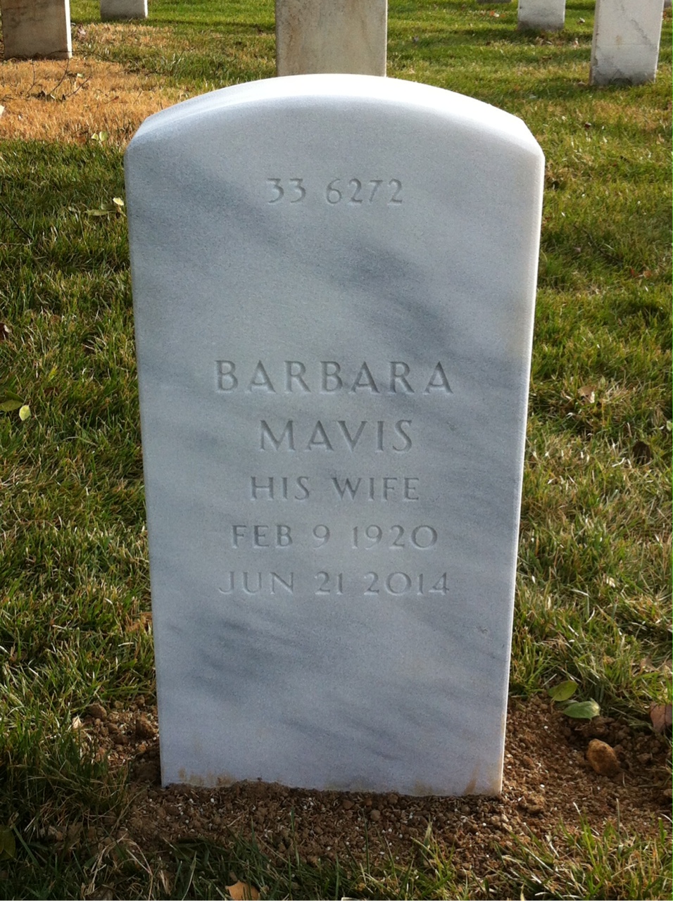 Back of headstone — Robert Raddatz