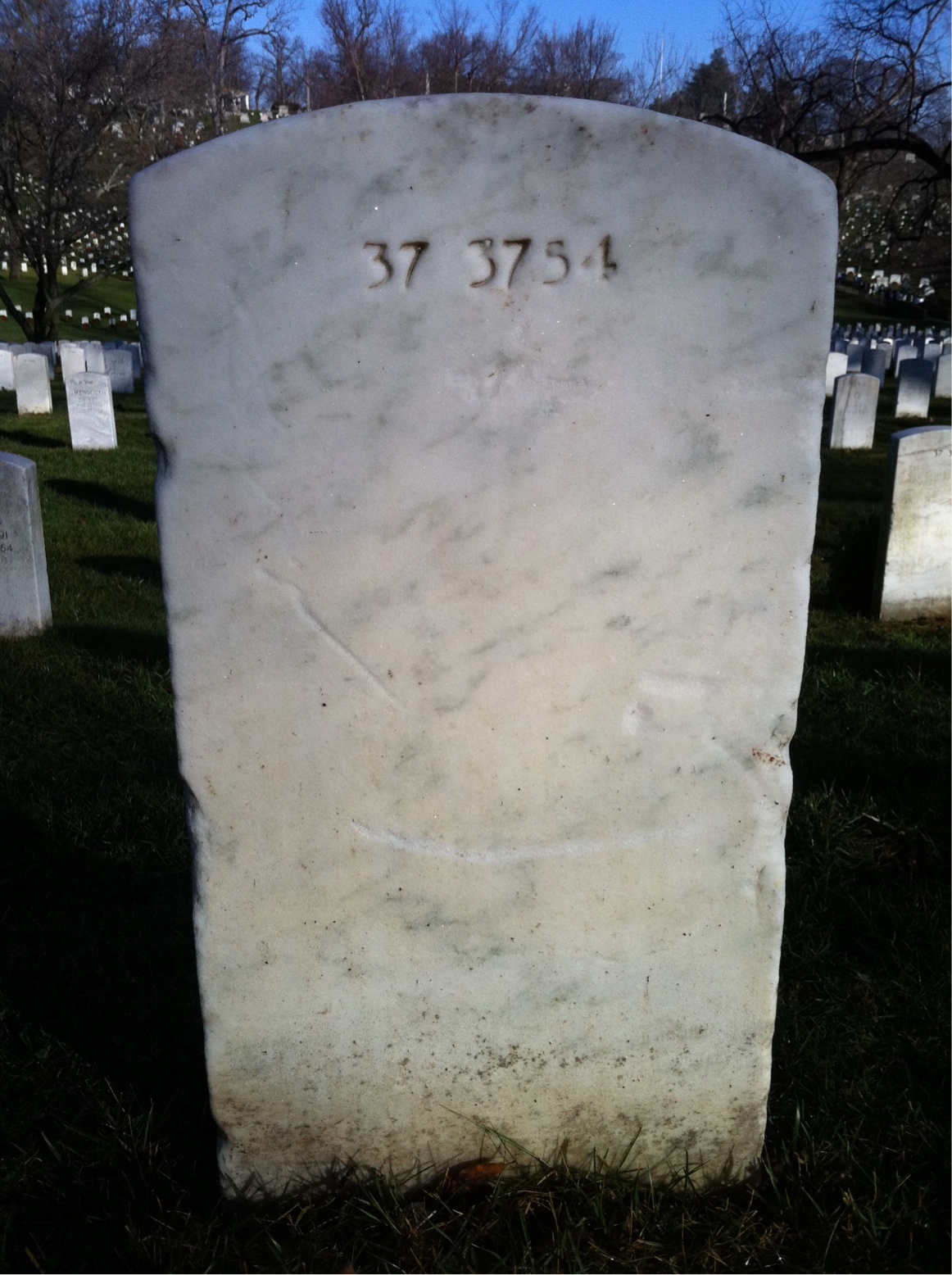 Back of headstone — Lockie Morrow